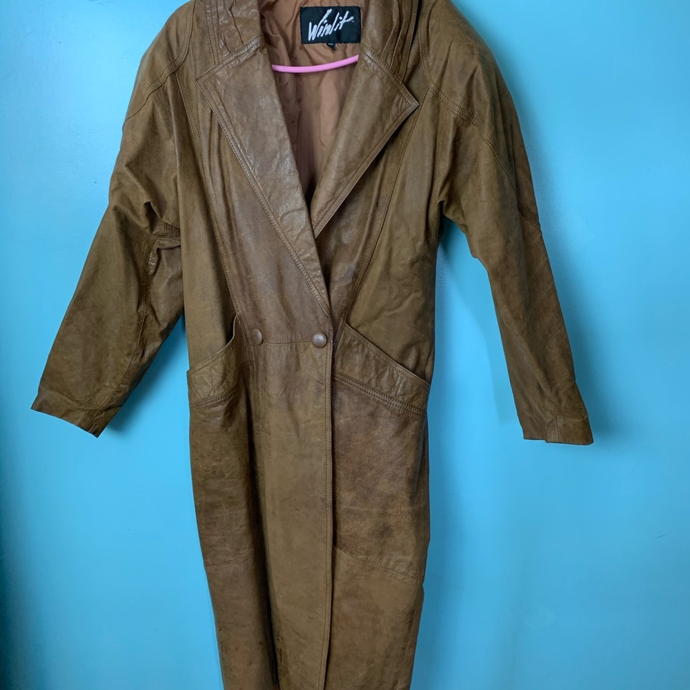 Vintage 1980’s leather coat